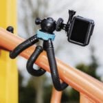 Trépied "FlexPro" pour smartphone, GoPro et appareils photo, 27cm, Hama bleu – Image 5