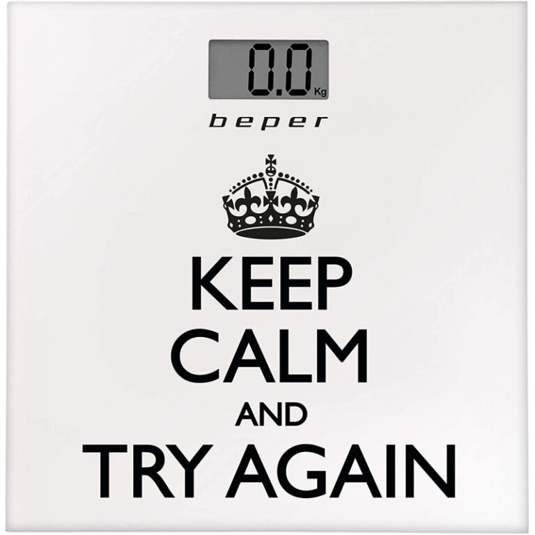 Pèse-personne Beper keep calm blanc 40.821