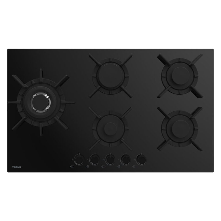 Plaque de cuisson FOCUS 5 Feux 86 cm Vitro Noir F.4179B