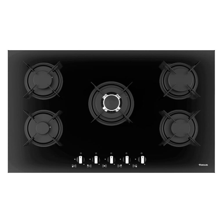 Plaque de cuisson FOCUS 5 Feux 90 cm Vitro Noir F.4109B