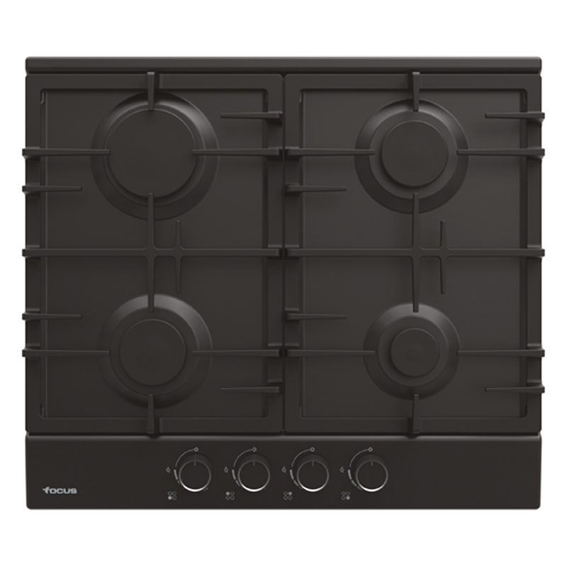F.408B Plaque de cuisson FOCUS 4 Feux 60 cm Noir F.408B