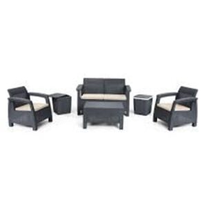 Salon Carthage SOTUFAB Plast 6 Personnes CHS057
