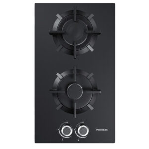 Plaque de cuisson PREMIUM 60Cm 2 Feux Vitre Noir AP32.BS02