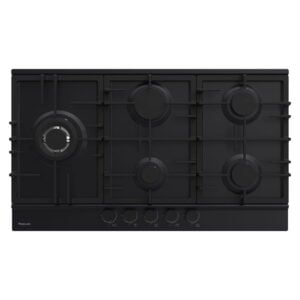 Plaque de cuisson FOCUS 5 feux 90 cm Fonte Noir F.4789B