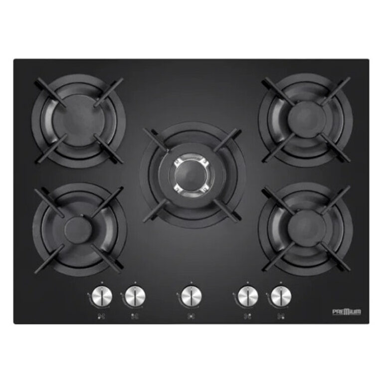 Plaque de cuisson Premium 5 Feux Vitro Noir AP 751 BS05