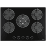 Plaque de cuisson INFINITY 5 Feux 70 Cm Vitro Noir H7010P30B