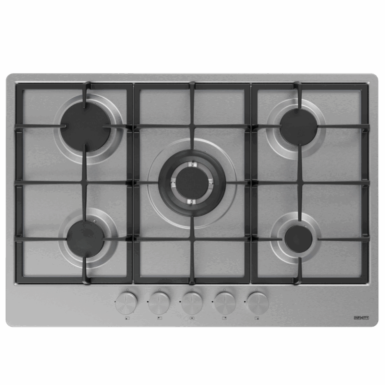 Plaque de cuisson INFINITY 5 Feux 75 Cm Inox H7102P07IS