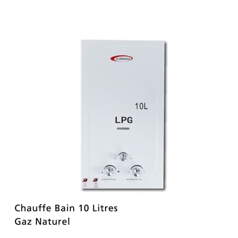 Chauffe-bain Florence 10L au gaz Naturel F10LR-GN