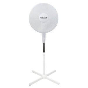 Ventilateur sur Pied TECHWOOD 45W Blanc TVE-433