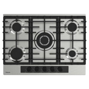 Plaque de cuisson Focus 5 Feux Fonte Inox 70 cm F.8003XS