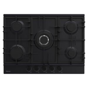 Plaque de cuisson FOCUS 5 Feux Fonte 70 cm Noir F.8011BS