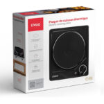 Plaque Encastrable LIVOO 1 Feu 1500W Noir DOC167N