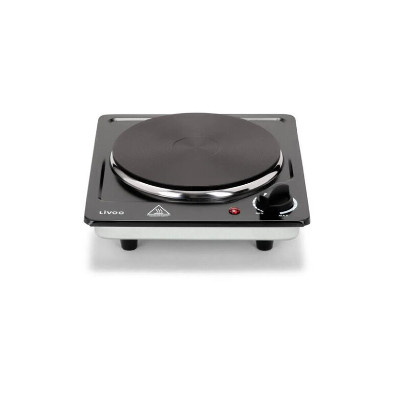 Plaque Encastrable LIVOO 1 Feu 1500W Noir DOC167N