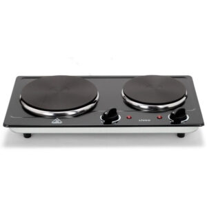 Plaque Encastrable LIVOO 2 Feux 2500W Noir DOC168N