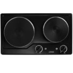 Plaque Réchaud LIVOO 2 Feux 2500W Noir DOC168N