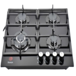 Plaque de cuisson Dunya encastrable 4 Feux 60 cm Vitro Noir D-6094 GB