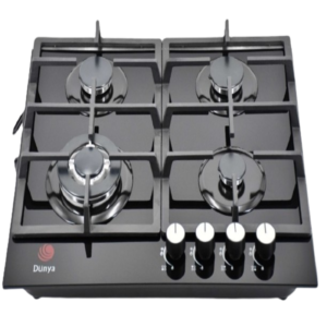 Plaque de cuisson Dunya encastrable 4 Feux 60 cm Vitro Noir D-6094 GB