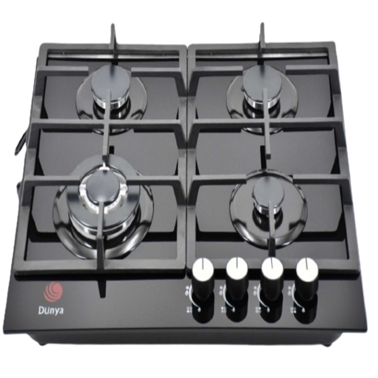 Plaque de cuisson Dunya encastrable 4 Feux 60 cm Vitro Noir D-6094 GB