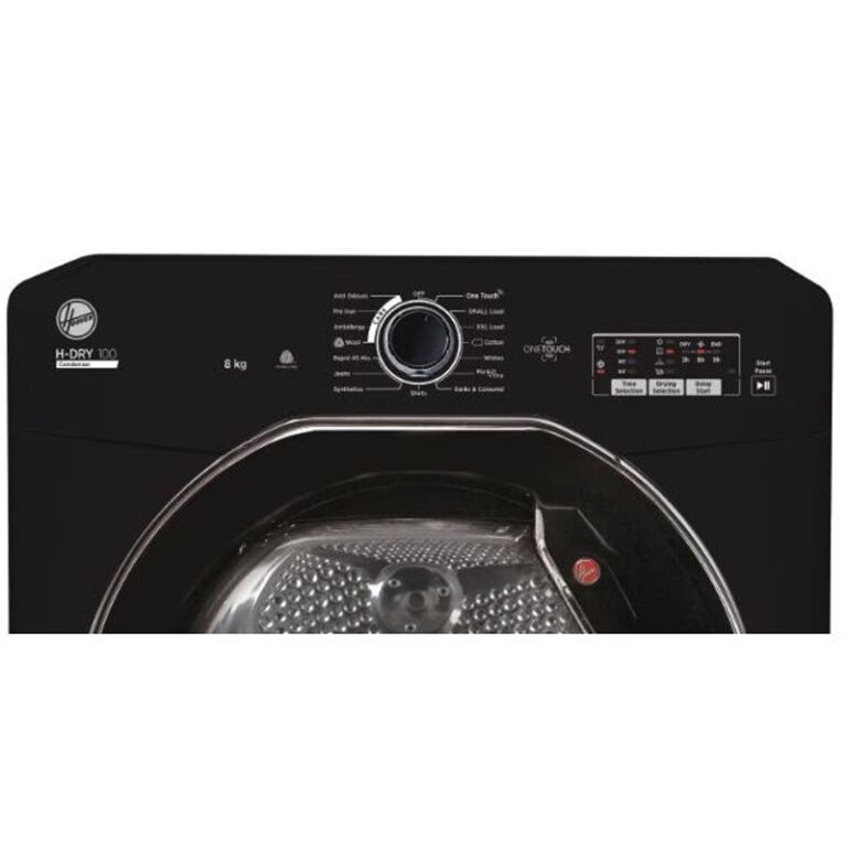 Sèche-linge Frontale HOOVER à condensation 8Kg Noir HLEC8LGB