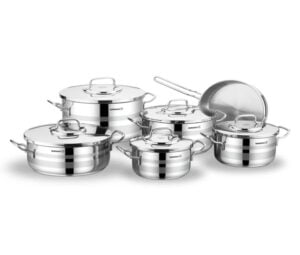 Batterie de Cuisine KORKMAZ 11 Pièces Inox A2051