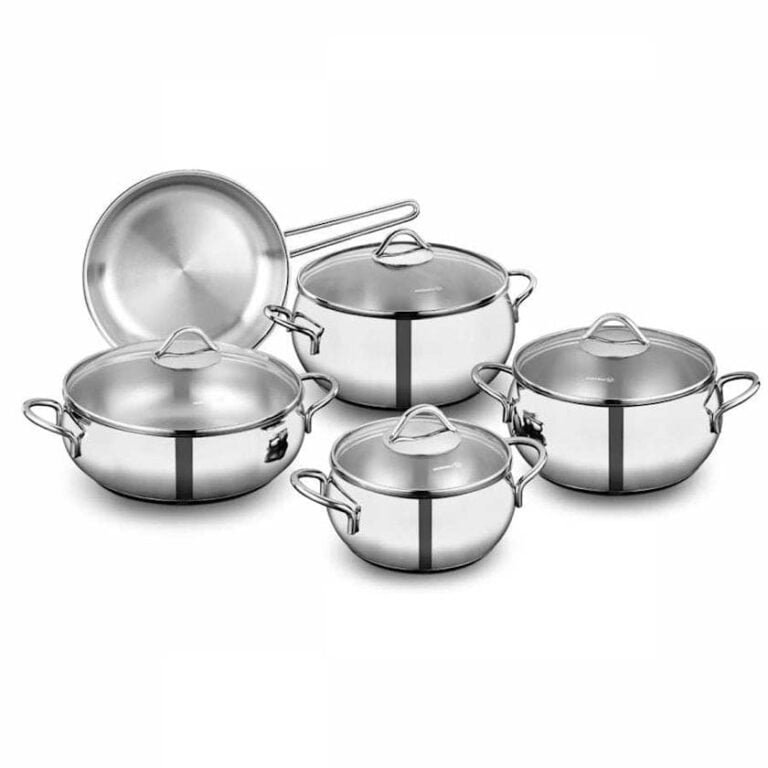 Batterie de cuisine Korkmaz 9 Pièces Inox A1800