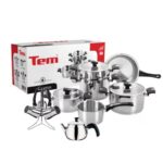 Batterie De Cuisine COSMOS TEM 15 Pièces Inox W40115B