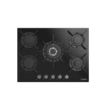 Plaque de cuisson PREMIUM 5 Feux 75 cm Fonte Vitro Noir APG751.BS01