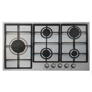 Plaque de cuisson PREMIUM 5 Feux 90 Cm Fonte Inox AP951.XS01
