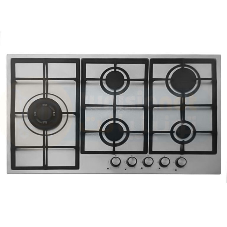 Plaque de cuisson PREMIUM 5 Feux 90 Cm Fonte Inox AP951.XS01