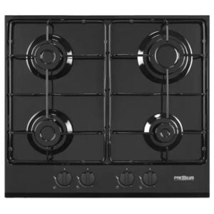 Plaque de cuisson PREMIUM 4 Feux 60 Cm Emaillée Noir APB640.BS03