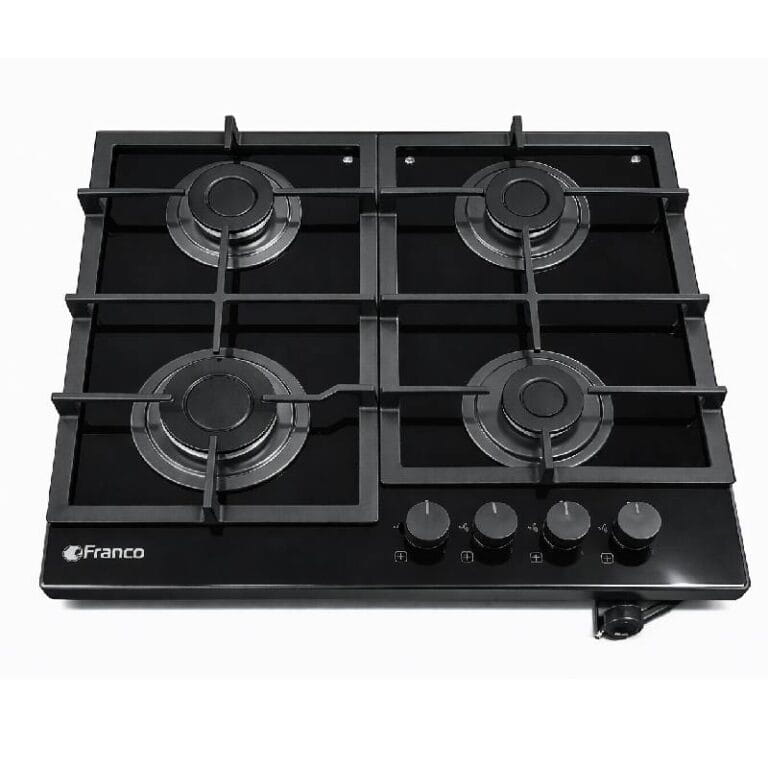 Plaque de cuisson FRANCO 4 Feux 60 Cm Fonte Vitro Noir FR 447-BF