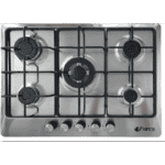 Plaque de cuisson encastrable FRANCO 5 Feux 70 Cm Emaillé Inox 70350-I