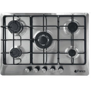 Plaque de cuisson encastrable FRANCO 5 Feux 70 Cm Emaillé Inox 70350-I