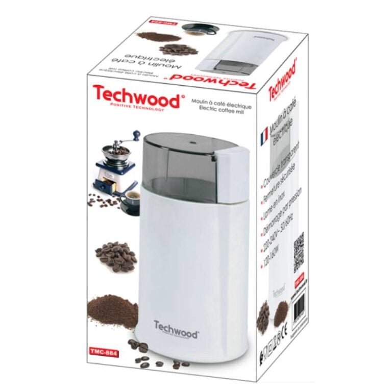 Moulin à café TECHWOOD 160W Blanc TMC-884