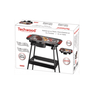 Barbecue Électrique sur pieds ou de Table Techwood 2000W TBQ-825P