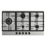 Plaque de cuisson FOCUS 5 Feux 90Cm Fonte Inox F.8017XS