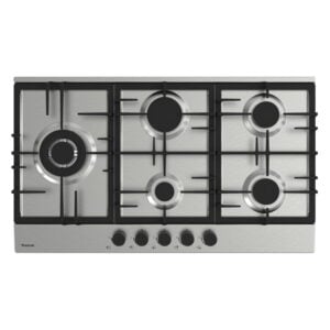Plaque de cuisson FOCUS 5 Feux 90Cm Fonte Inox F.8017XS