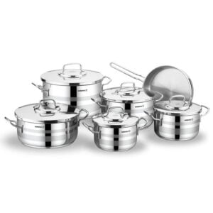 Batterie de cuisine KORKMAZ 11 Pièces Inox A2052