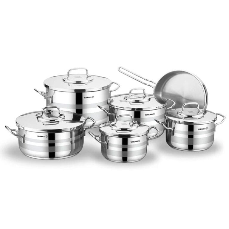 Batterie de cuisine KORKMAZ 11 Pièces Inox A2052