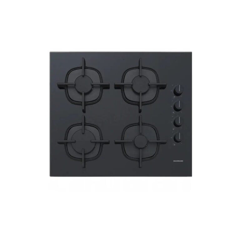 Plaque de cuisson SILVERLINE 4 Feux 60Cm Fonte Vitro Noir CS5343B01.FFD