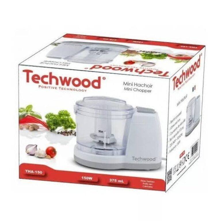 Mini Hachoir TECHWOOD 150W 375 ml Blanc THA-150