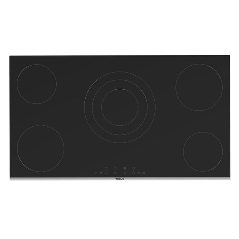 Plaque de cuisson FOCUS 5 Feux Vitrocéramique 90Cm Noir F.896X
