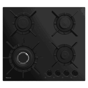 Plaque de cuisson Focus 4 Feux Fonte Vitro Noir 60Cm F.8015BS